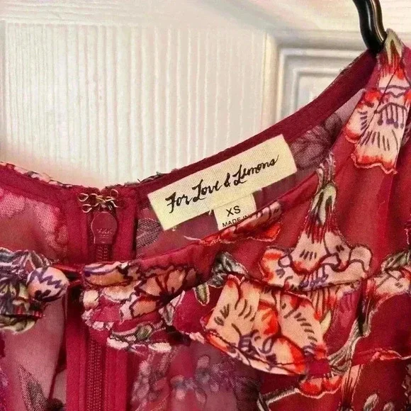 For Love and Lemons Flora Maxi Dress Size XS - Picture 5 of 8